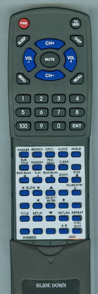 AKAI RTDVM9500 Replacement Remote