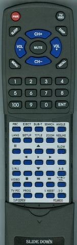 POLAROID RTDVP1000REM Replacement Remote
