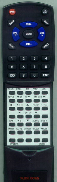 GO VIDEO RTDVP10850RM Replacement Remote