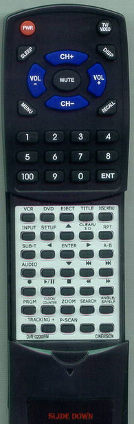 CINEVISION RTDVR102000RM Replacement Remote