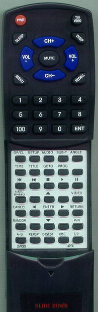 APEX DVR383 Replacement Remote