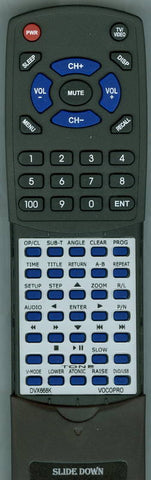 VOCOPRO DVX668K Replacement Remote