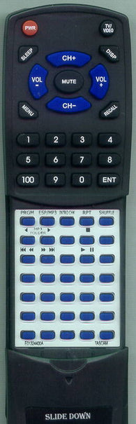 TASCAM RC162C Replacement Remote
