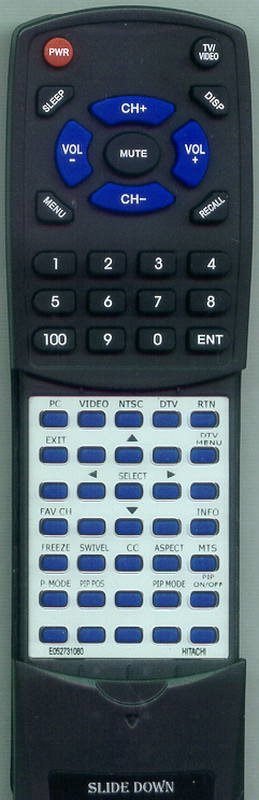 Hitachi 37HDL52 Remote - Thumbnail 2