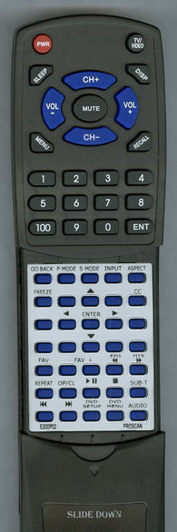 PROSCAN E20DP02 Replacement Remote