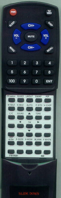AKAI E7501052001 Replacement Remote