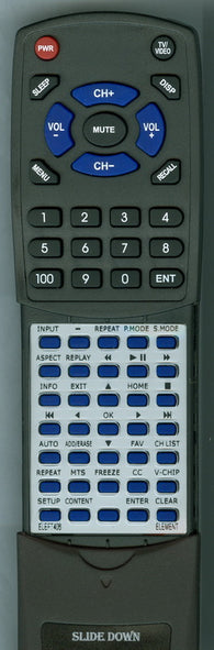 ELEMENT RTELEFT406 Replacement Remote