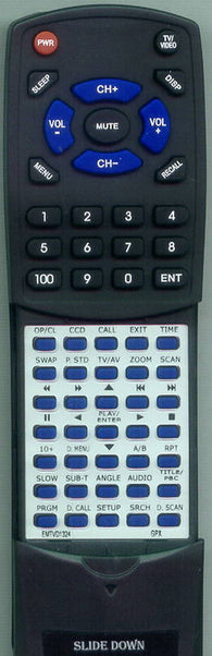 G TVD1324 Replacement Remote