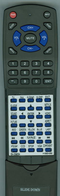 HISENSE RTEN33925A Replacement Remote