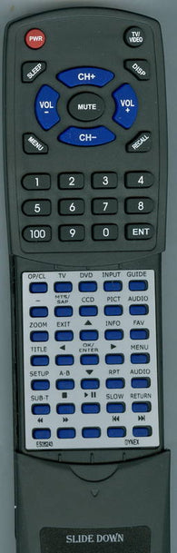DYNEX DX32LD150A11 Replacement Remote