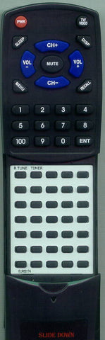 PANASONIC RTEUR50174 Replacement Remote
