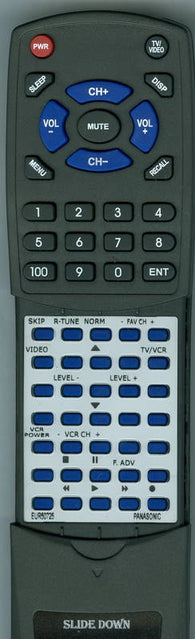 PANASONIC EUR50725 Replacement Remote