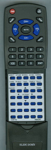 PANASONIC EUR511162 Replacement Remote