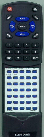 PANASONIC RTEUR511511 Replacement Remote