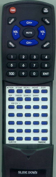 PANASONIC EUR511516 Replacement Remote