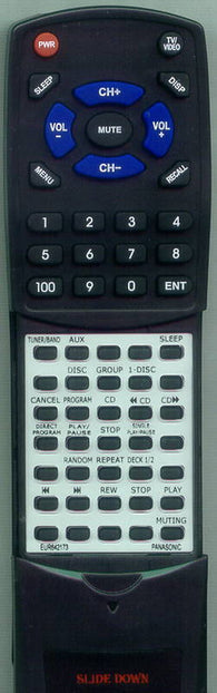PANASONIC EUR642173 Replacement Remote