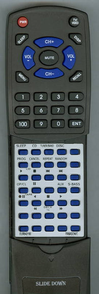 PANASONIC EUR642190 Replacement Remote