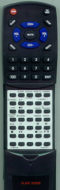 PANASONIC EUR642195 Replacement Remote