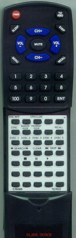 TECHNICS EUR643806 Replacement Remote