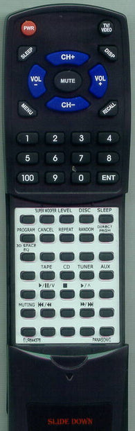 PANASONIC EUR644376 Replacement Remote