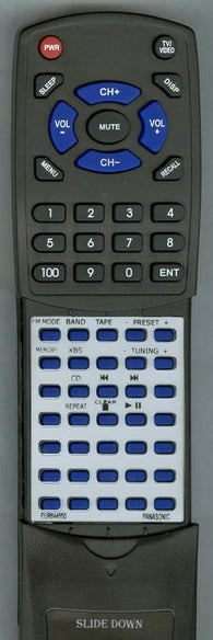 PANASONIC EUR644550 Replacement Remote
