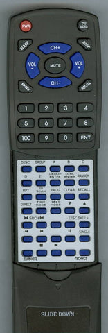 TECHNICS EUR644972 Replacement Remote
