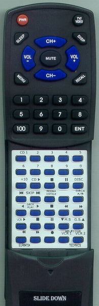 PANASONIC RTEUR64724 Replacement Remote