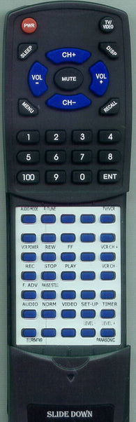 PANASONIC RTEUR64749 Replacement Remote