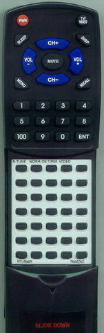 PANASONIC RTEUR64976 Replacement Remote