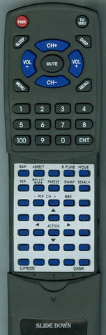 QUASAR EUR7603Z50 Replacement Remote