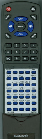PANASONIC RTEUR7603ZFAR Replacement Remote