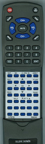 PANASONIC RTEUR7627Z30 Replacement Remote