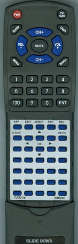 PANASONIC RTEUR7627Z90 Replacement Remote