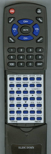 PANASONIC DVDS27U Replacement Remote