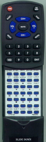 PANASONIC DVDS54 Replacement Remote