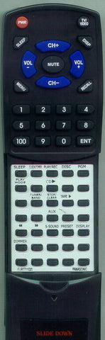 PANASONIC SCPM16 Replacement Remote