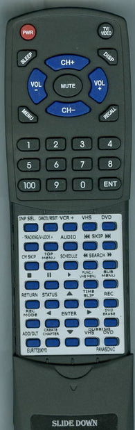 PANASONIC RTEUR7720KY0 Replacement Remote