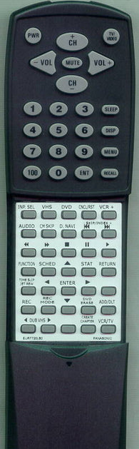 PANASONIC RTEUR7720LB0 Replacement Remote