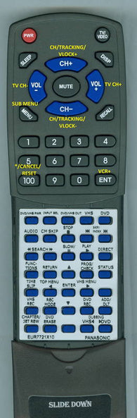 PANASONICINSERT DMRE75V Replacement Remote