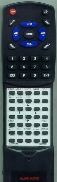 PANASONIC RTEUR7723KA0 Replacement Remote