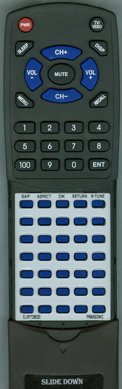 PANASONIC TC17LA2 Replacement Remote Control