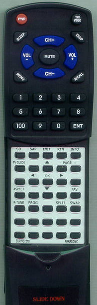 PANASONIC TH42PX600U Replacement Remote