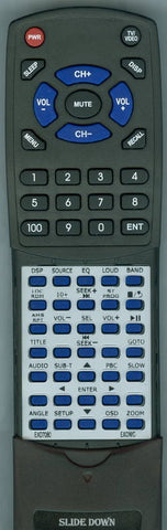 EXONIC EXD7080 Replacement Remote