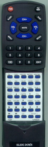 SUPERSONIC FC2245 Replacement Remote