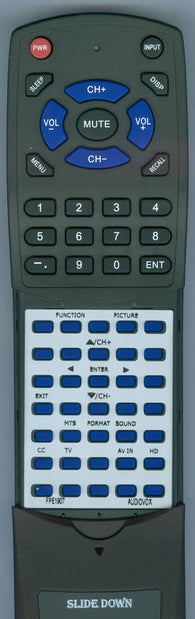 AUDIOVOX RTFPE1907 Replacement Remote