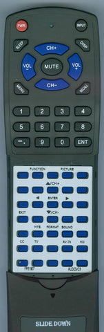 AUDIOVOX RTFPE1907 Replacement Remote