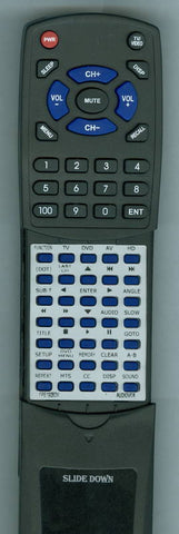 AUDIOVOX RTFPE1908DV Replacement Remote