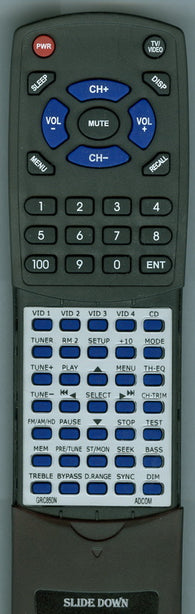 ADCOM GRC-850 Replacement Remote