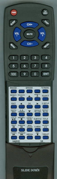 GVA GVA26FHDC Replacement Remote