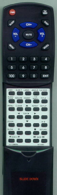 GO VIDEO RTGVP105850RM Replacement Remote